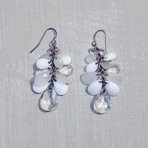 White earrings